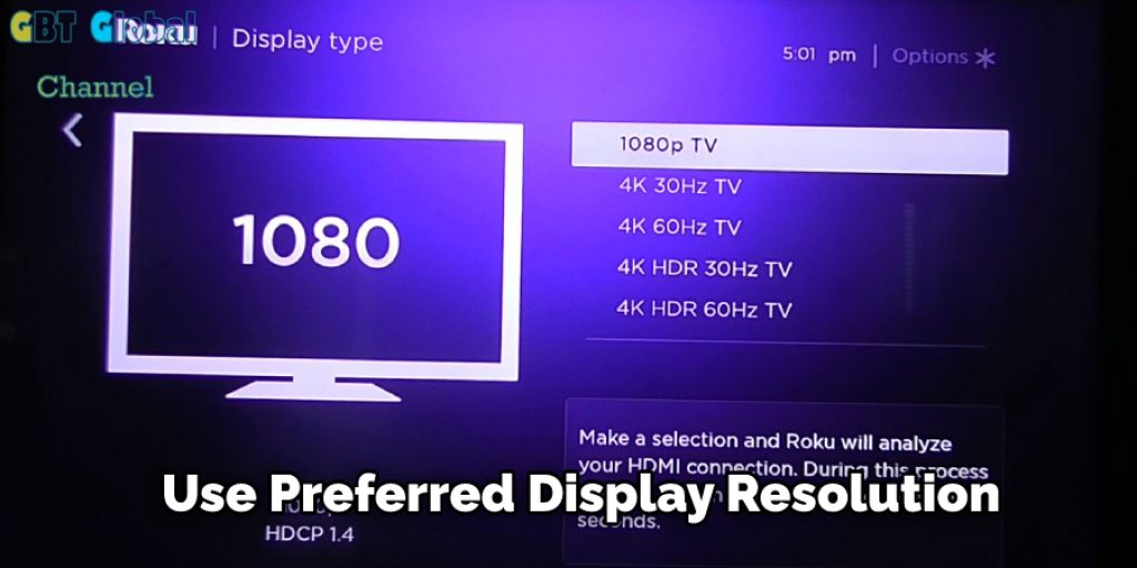 Use Preferred Display Resolution