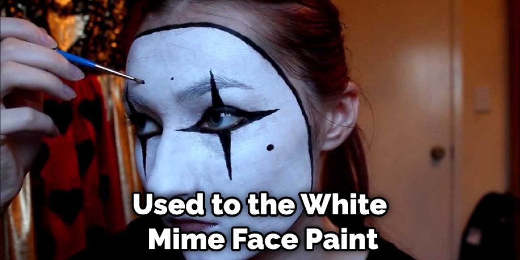 Used to the White Mime Face Paint