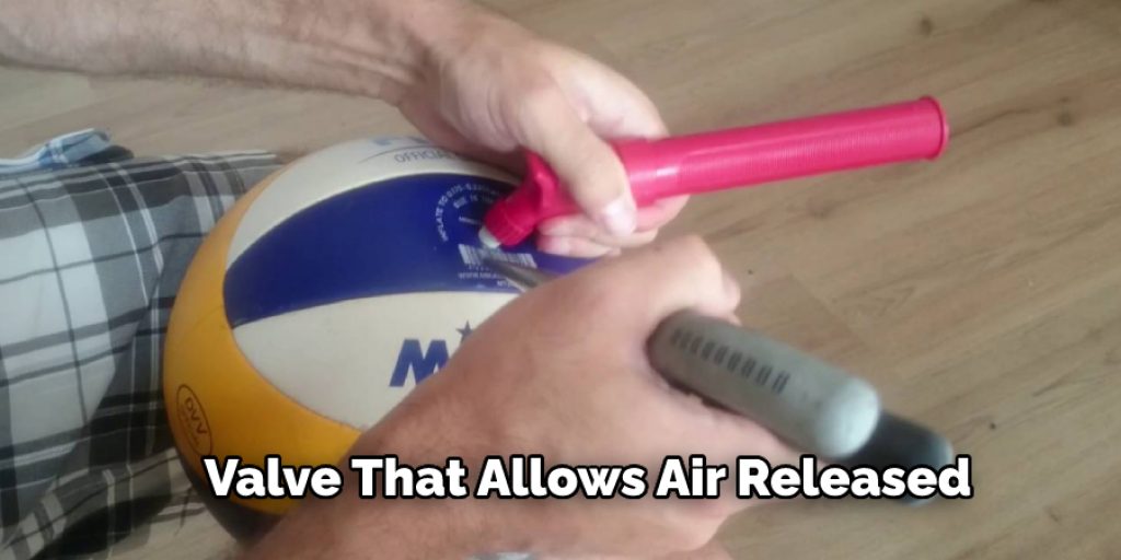 Valve That Allows Air Released