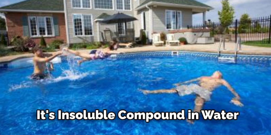 It's Insoluble Compound in Water