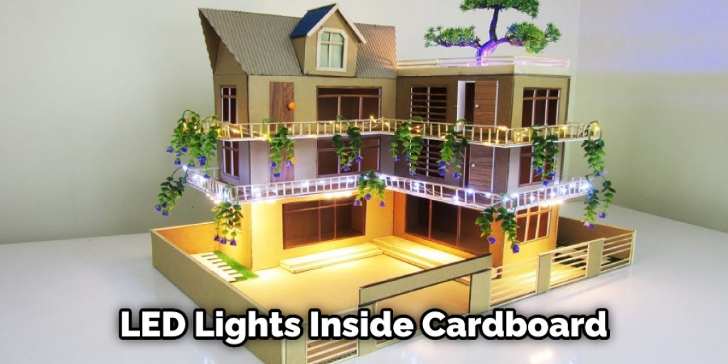 LED Lights Inside Cardboard