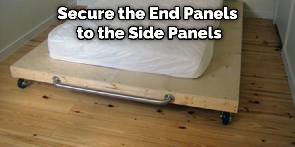 Secure the End Panels to the Side Panels