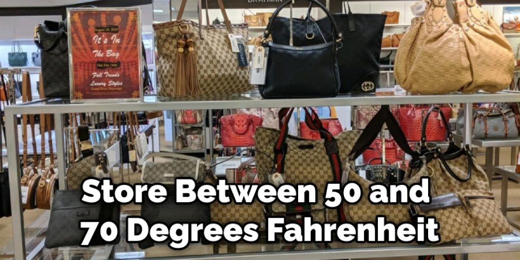 Store Between 50 and 70 Degrees Fahrenheit
