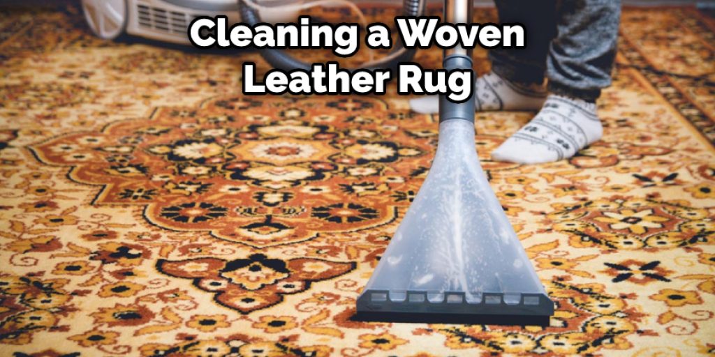 Cleaning a Woven Leather Rug