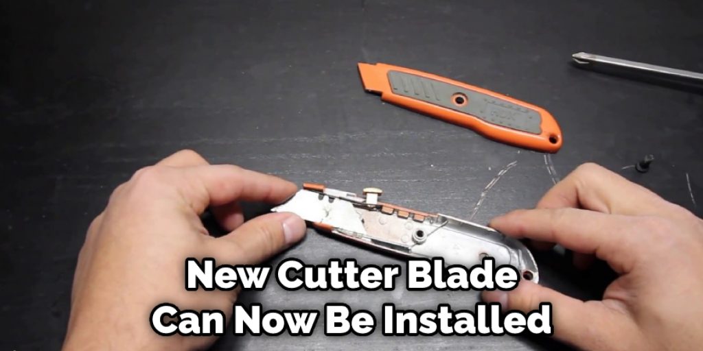 New Cutter Blade Can Now Be Installed