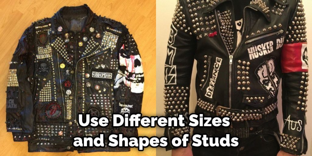 Use Different Sizes  and Shapes of Studs