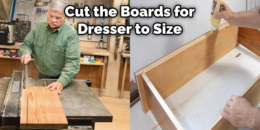 Cut the Boards for Dresser to Size