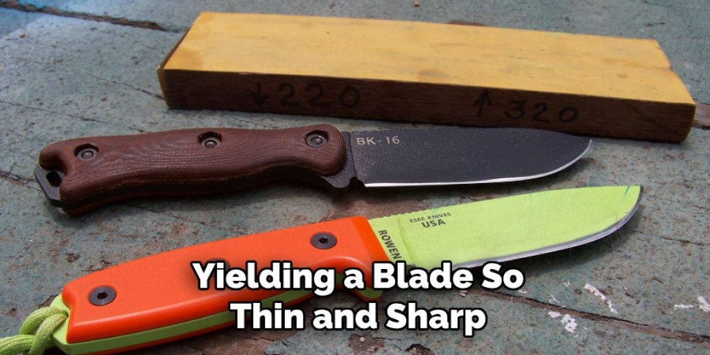 Yielding a Blade So Thin and Sharp