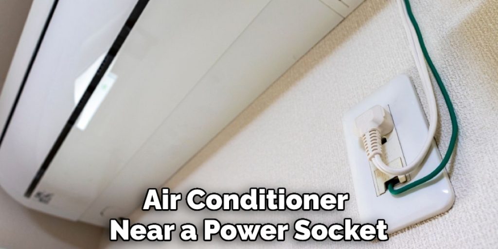 Air Conditioner Near a Power Socket