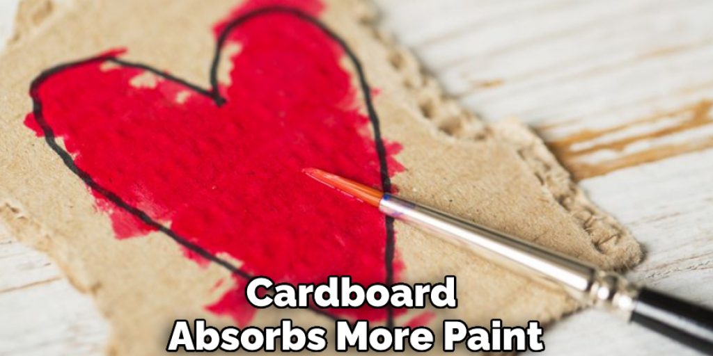 Cardboard Absorbs More Paint