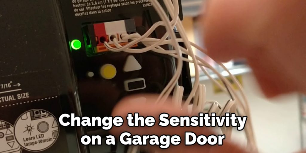 Change the Sensitivity on a Garage Door