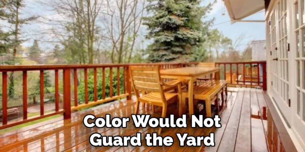 Color Would Not Guard the Yard