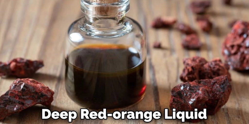 Deep Red-orange Liquid