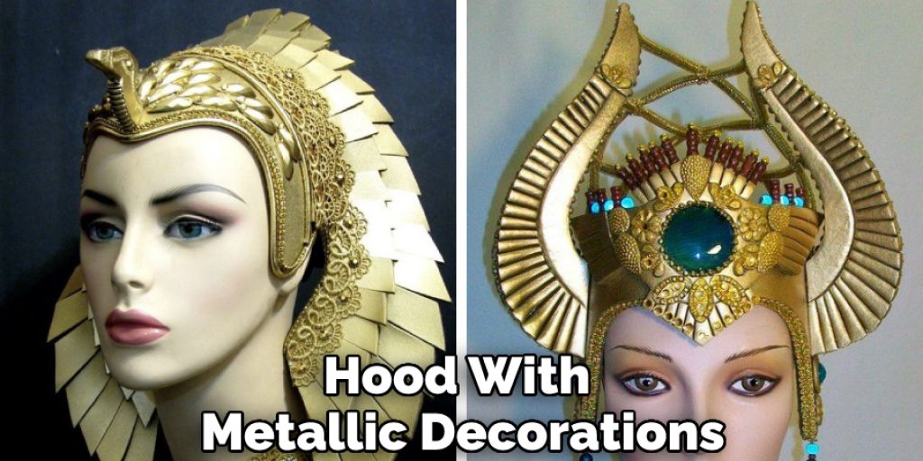 Hood With Metallic Decorations