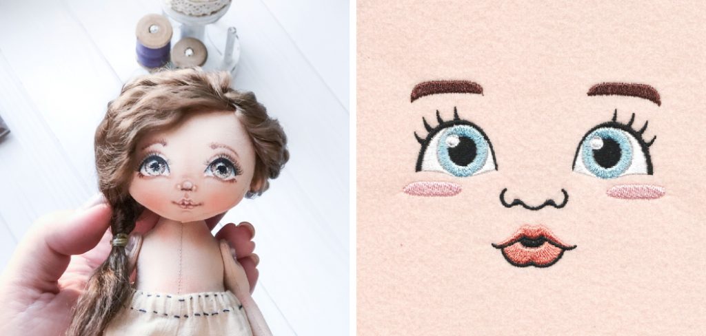 How to Draw a Doll Face on Fabric