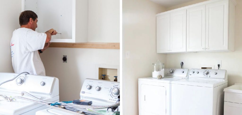 How to Install Wall Cabinets in Laundry Room