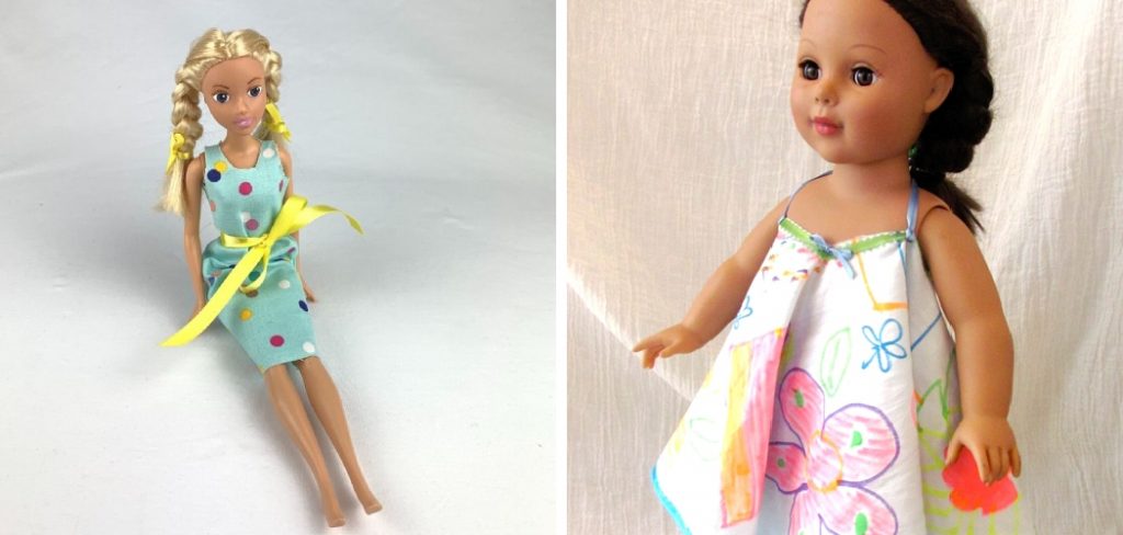 How to Make No Sew Miniature Doll Dresses