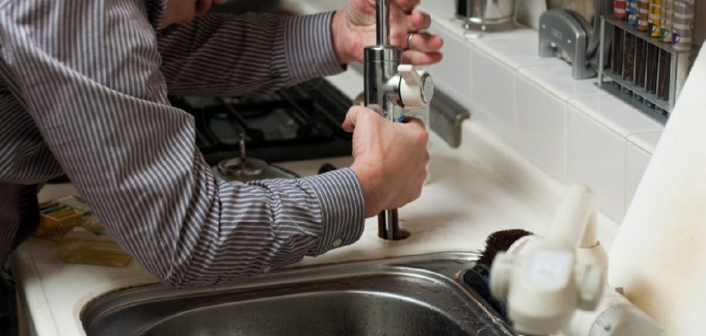 How to Tighten Kitchen Faucet Nut under Sink