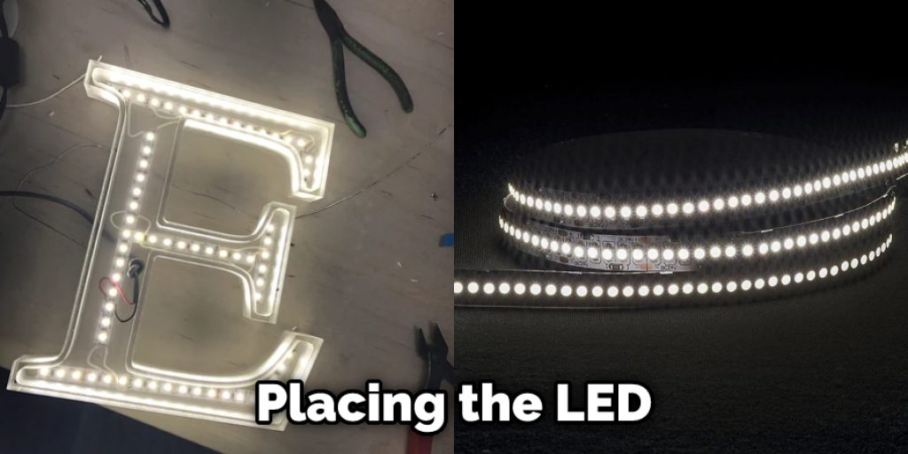 Placing the LED