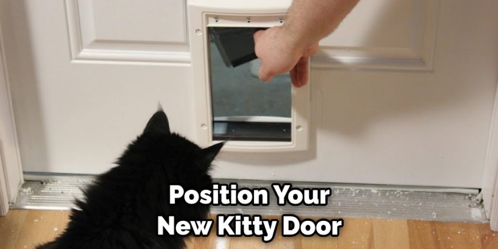 Position Your New Kitty Door