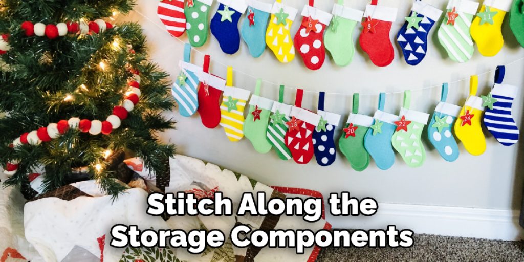 Stitch Along the Storage Components