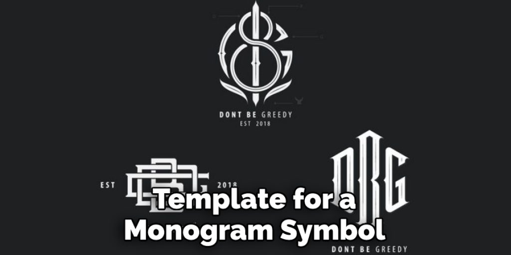 Template for a Monogram Symbol