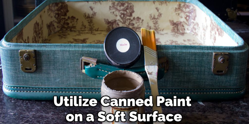 Utilize Canned Paint on a Soft Surface