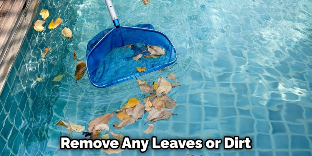 Remove Any Leaves or Dirt