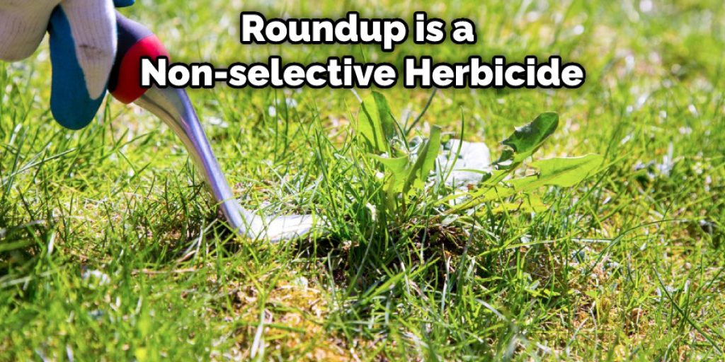 Roundup is a Non-selective Herbicide