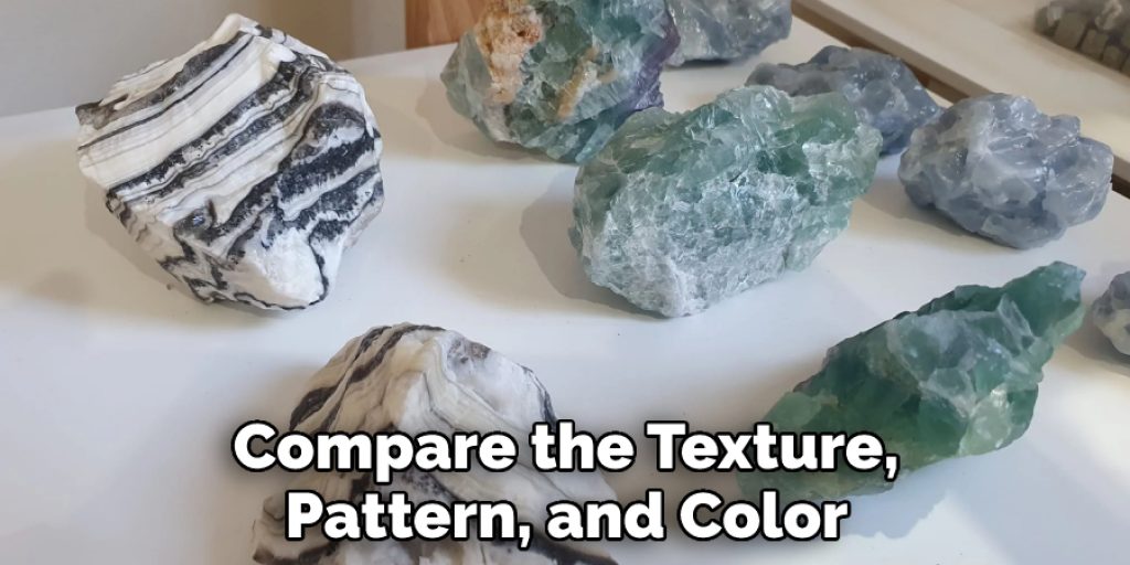 Compare the Texture, Pattern, and Color
