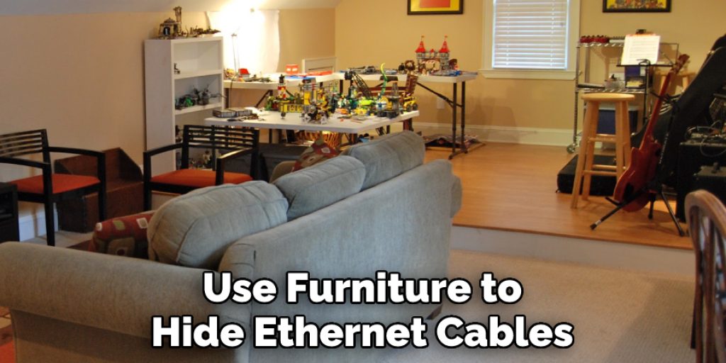 Use Furniture to Hide Ethernet Cables