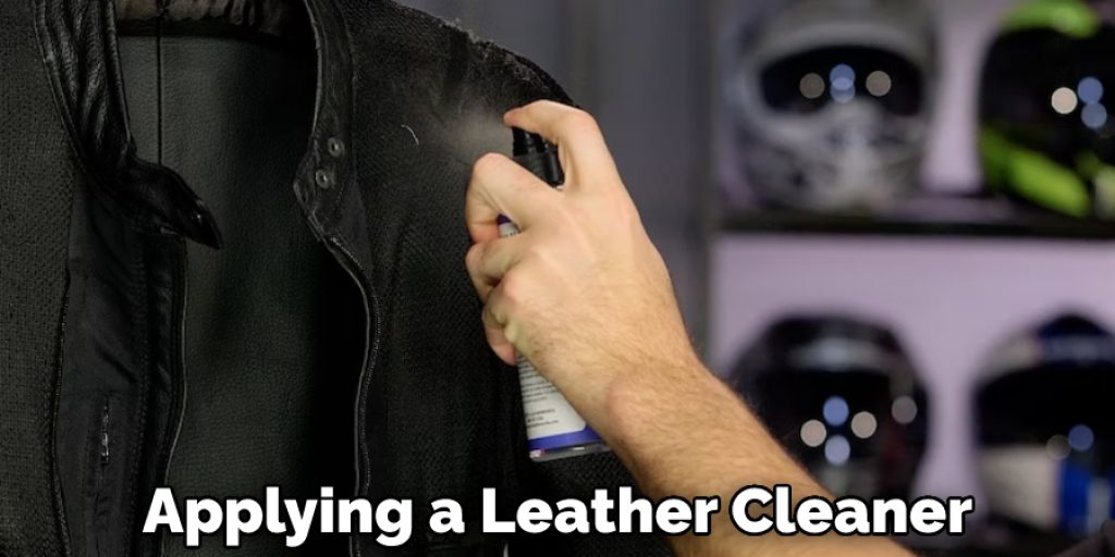 Applying a Leather Cleaner