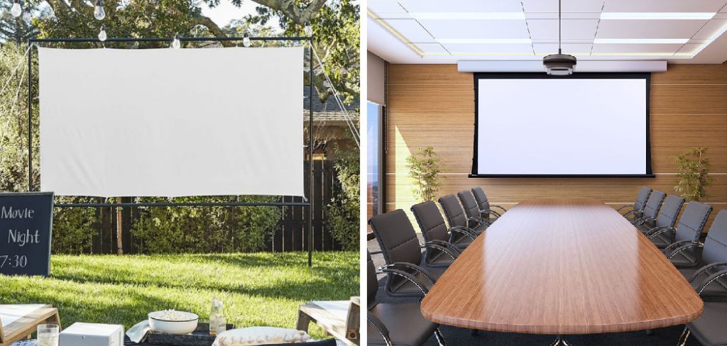 How to Hang a Fabric Projector Screen