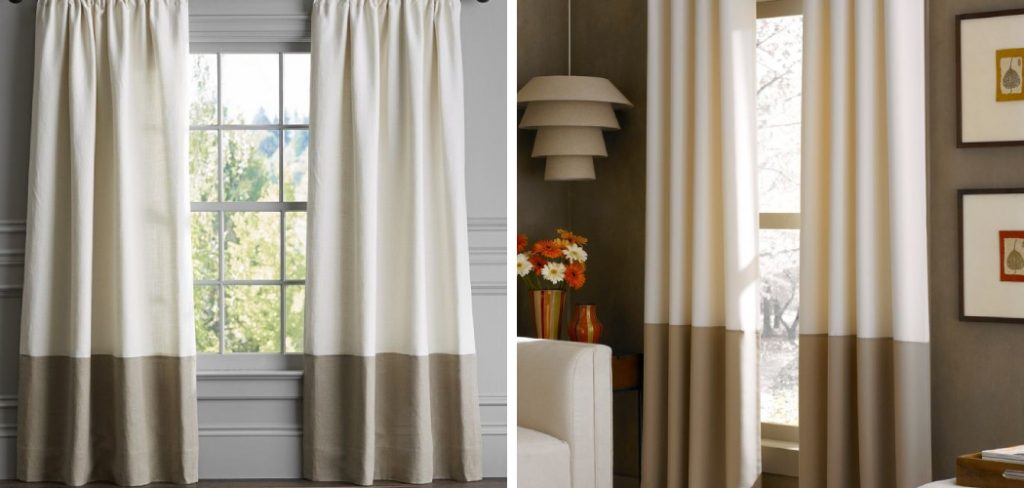 How to Lengthen Curtains with Different Fabric