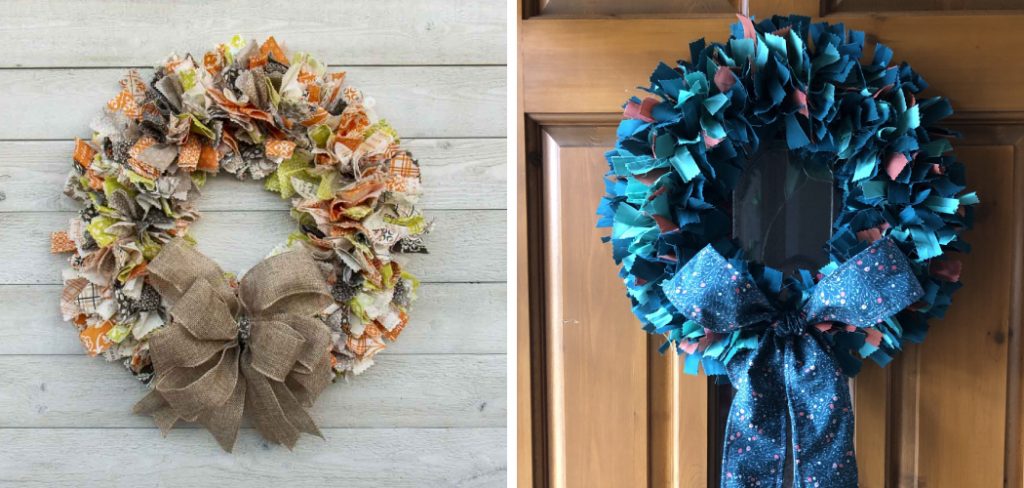 How to Make Fabric Wreath on Wire Frame