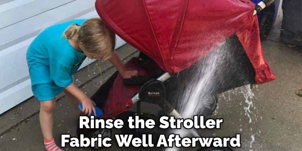 Rinse the Stroller Fabric Well Afterward