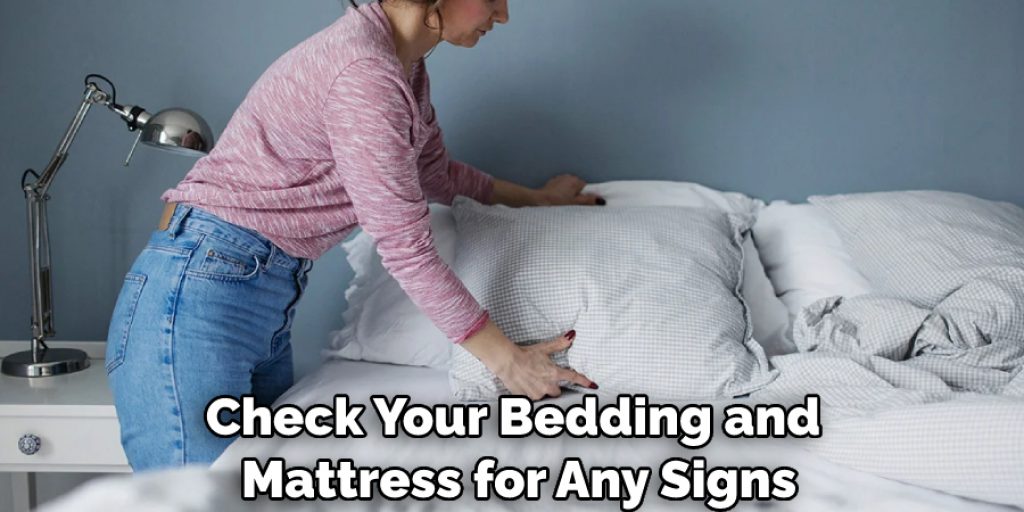 Check Your Bedding and Mattress for Any Signs