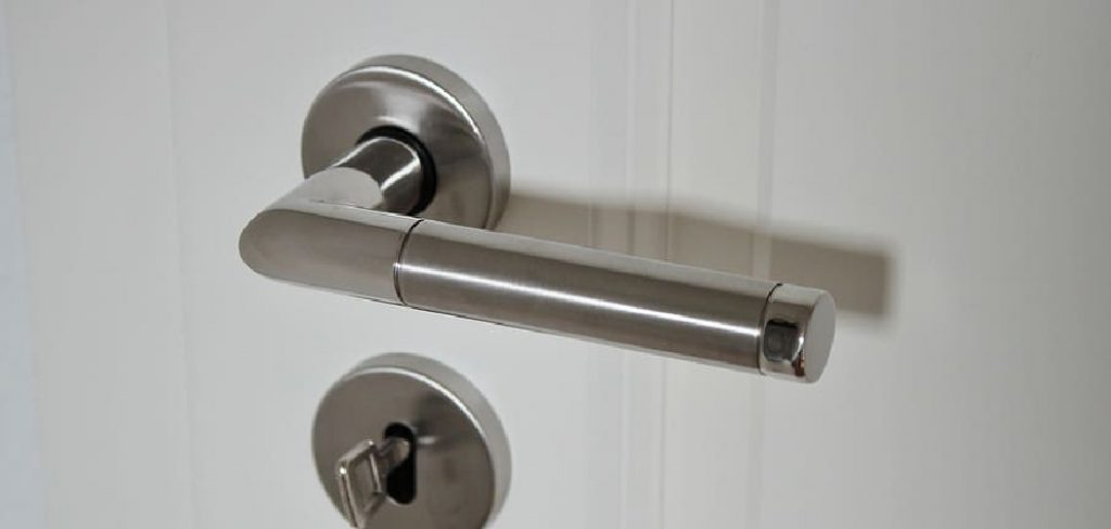 How to Fix a Loose Lever Door Handle