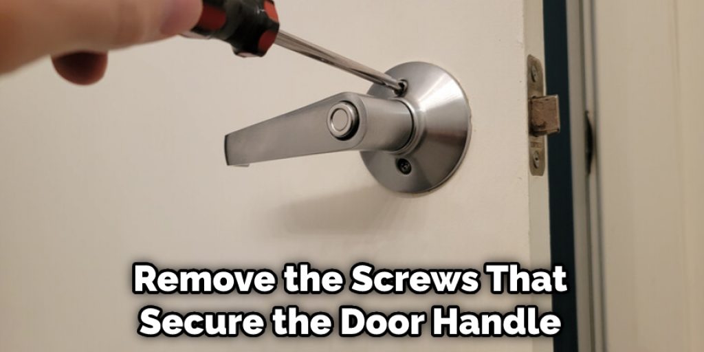 Remove the Screws That Secure the Door Handle 