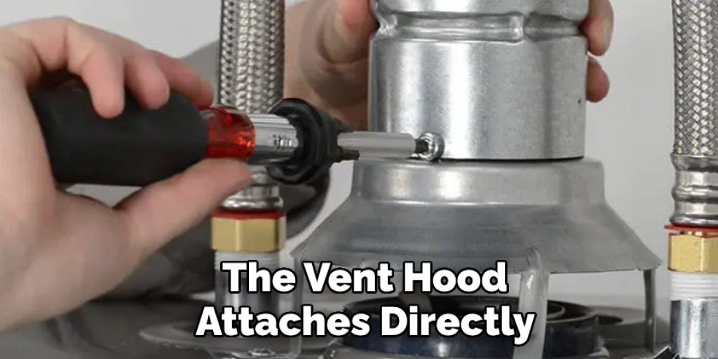 The Vent Hood 
Attaches Directly 