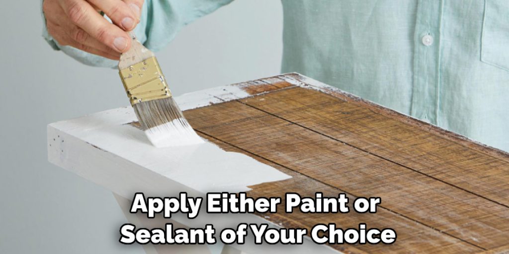 Apply Either Paint or Sealant of Your Choice