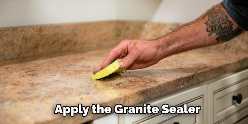 Apply the Granite Sealer