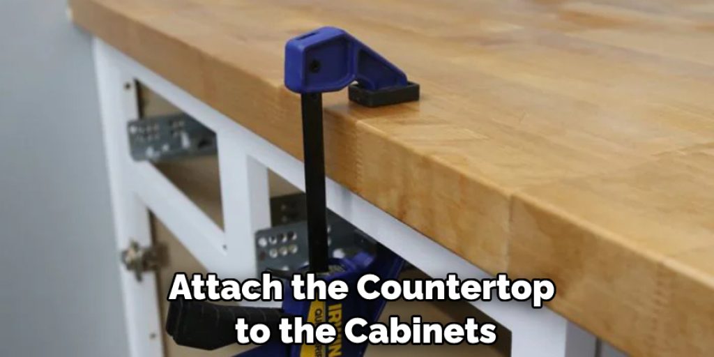 Attach the Countertop to the Cabinets