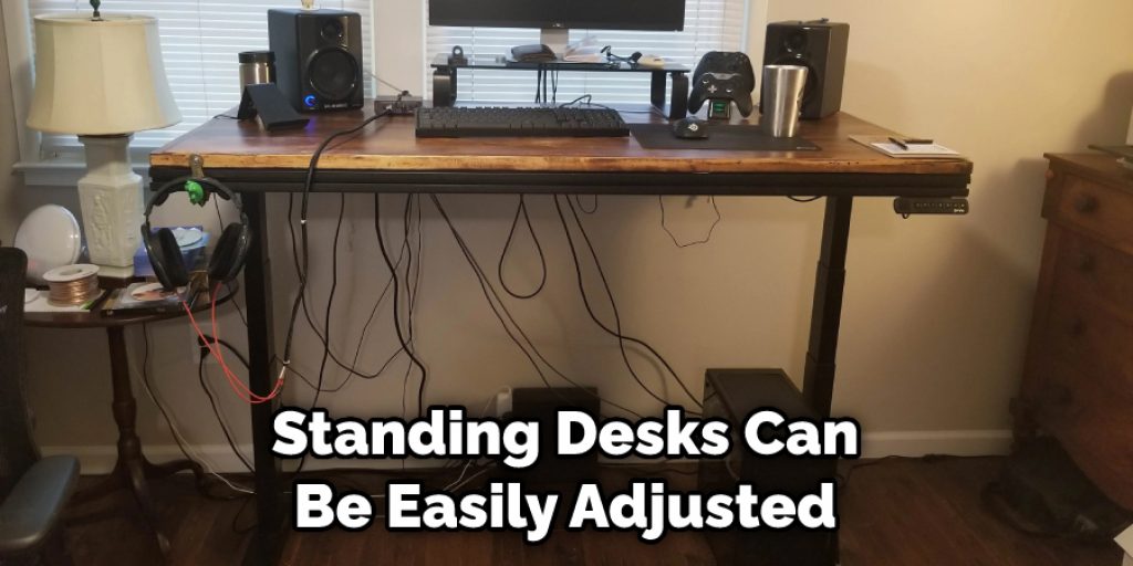Sanding Desk Can Be Easily Adjusted