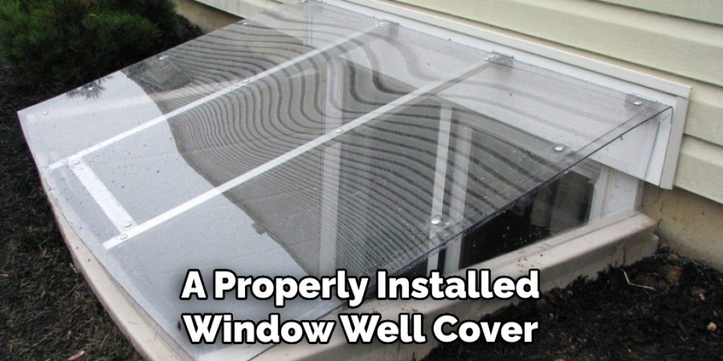 A Properly Installed Window Well Cover