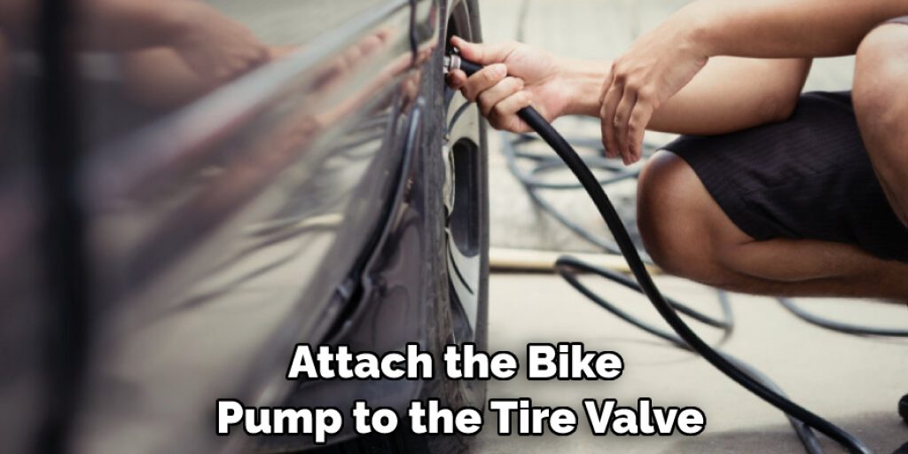 Attach the Bike Pump to the Tire Valve