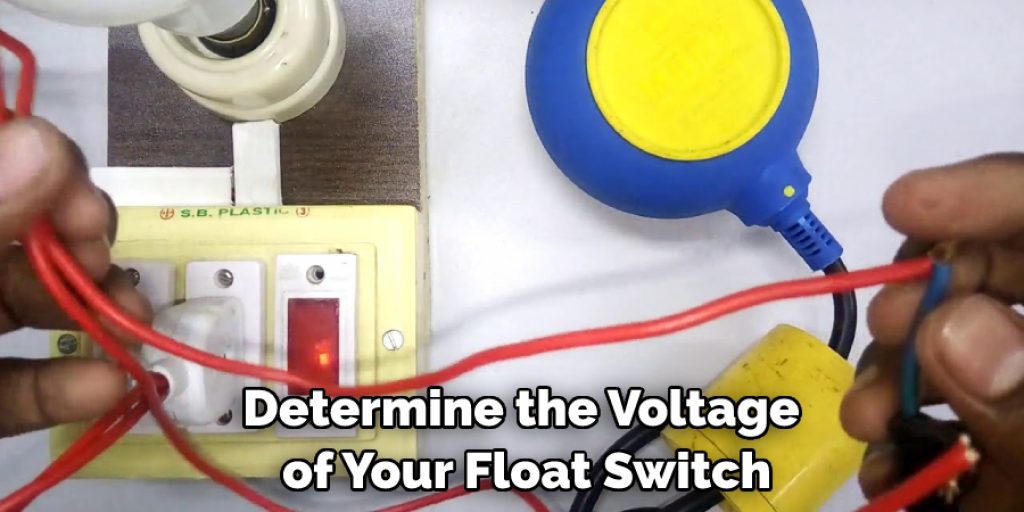 Determine the Voltage of Your Float Switch