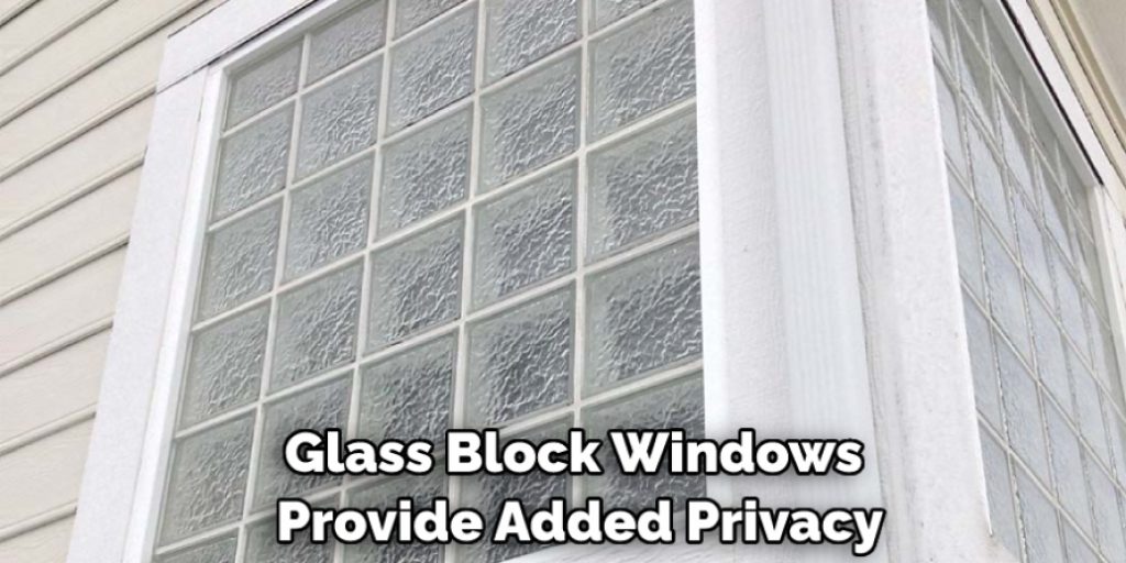 Glass Block Windows Provide Added Privacy