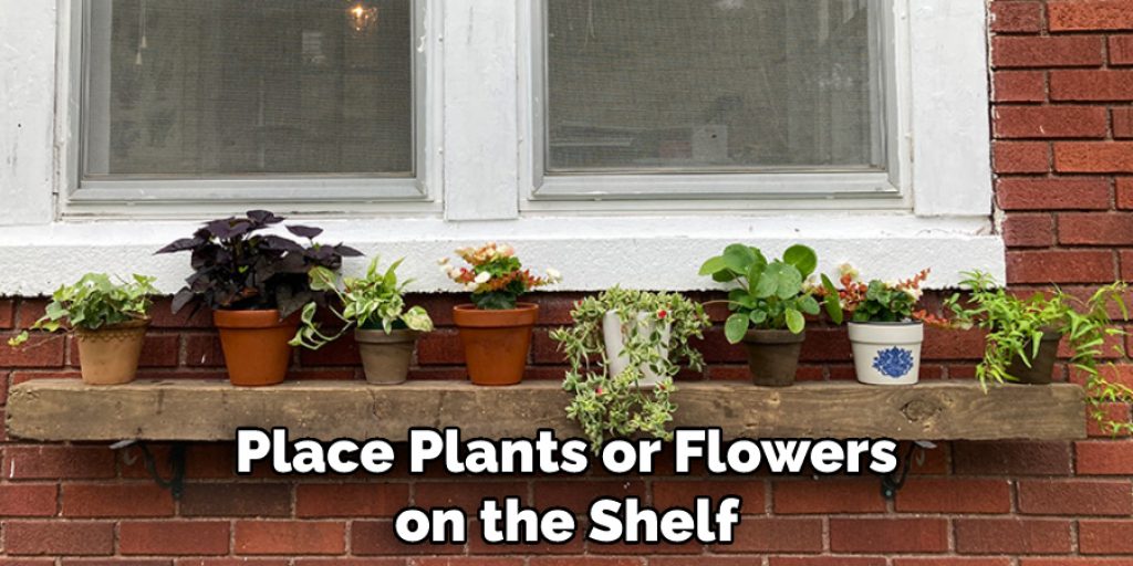 Place Plants or Flowers on the Shelf