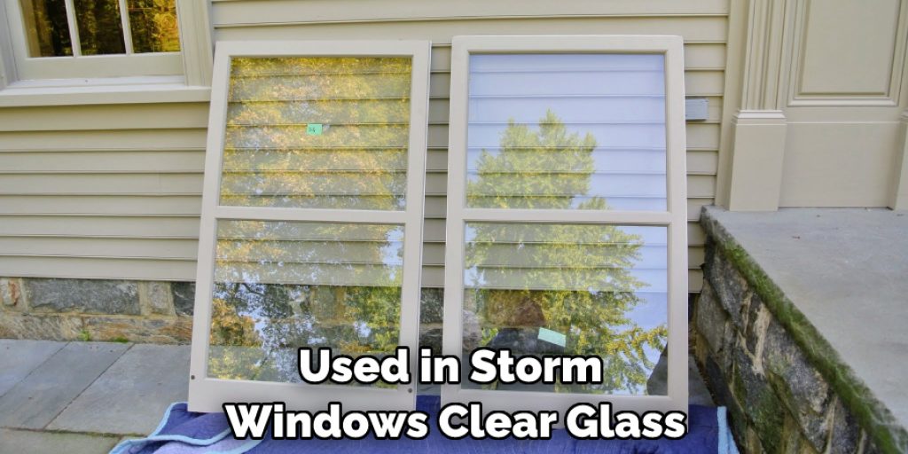 Used in Storm Windows Clear Glass